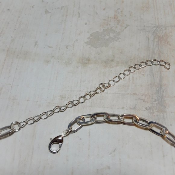 Choker Necklace Set Silver Boho Link & Snake Chain - Picture 5 of 6